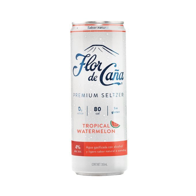 Flor de Caña Premium Seltzer Tropical Sandia